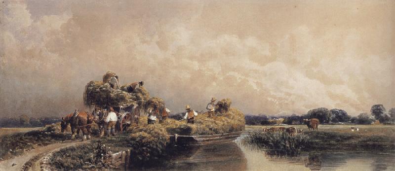 Peter Dewint Roman Canal Sweden oil painting art